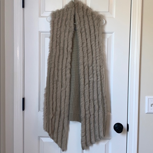 bagatelle Jackets & Blazers - *Worn Once* Genuine Rabbit Fur Vest